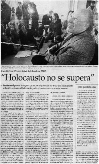"Holocausto no se supera"