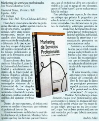 Marketing de servicios profesionales
