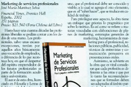 Marketing de servicios profesionales