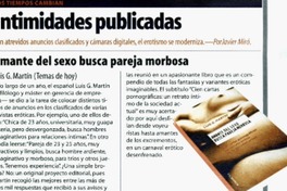 Intimidades publicadas.