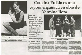 Catalina Pulido es una esposa engañada en obra de Yasmina Reza