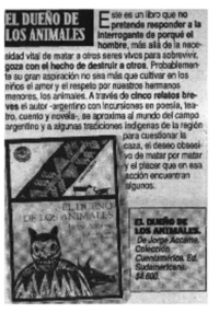 El Dueño de los animales.