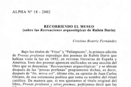 Recorriendo el museo