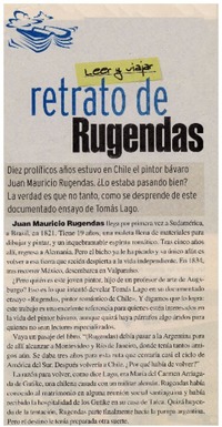 Retrato de Rugendas.