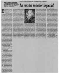 La voz del soñador imperial