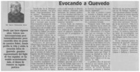 Evocando a Quevedo
