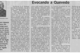 Evocando a Quevedo