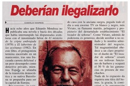 Deberían ilegalizarlo