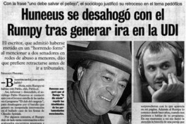 Huneeus se desahogó con el Rumpy tras generar ira en la UDI