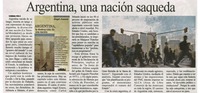 Argentina, una nación saqueda