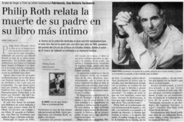 Philip Roth relata la muerte de su padre en su libro más íntimo
