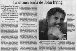 La Ultima burla de John Irving.