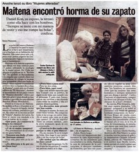 Maitena encontró horma de su zapato