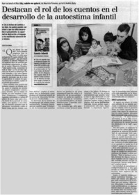 Destacan el rol de los cuentos en el desarrollo de la autoestima infantil