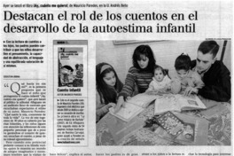 Destacan el rol de los cuentos en el desarrollo de la autoestima infantil