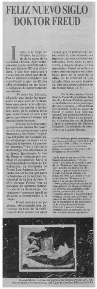 Feliz nuevo siglo Doktor Freud