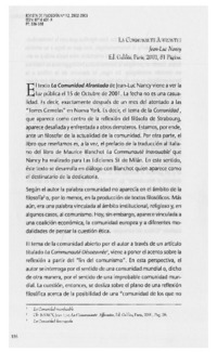 La communaute affrontee