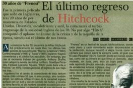 El último regreso de Hitchcock