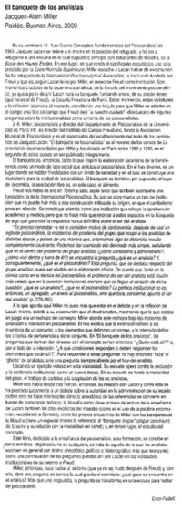 El banquete de los analistas