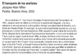 El banquete de los analistas