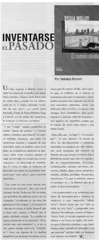 Inventarse el pasado