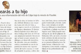 No sedearás a tu hijo