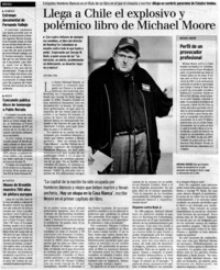 Llega a Chile el explosivo y polémico libro de Michael Moore