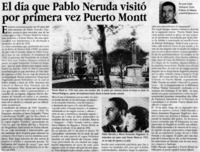 El día que Pablo Neruda visitó por primera vez Puerto Montt
