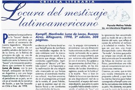 Locura del mestizaje latinoamericano