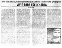 Vivir para escucharla