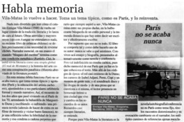 Habla memoria