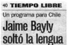 Jaime Bayly soltó la lengua