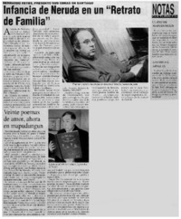 Infancia de Neruda en un "Retrato de Familia".