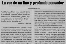 La voz de un fino y profundo pensador