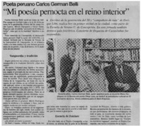 "Mi poesía pernocta en el reino interior"