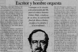 Escritor y hombra orquesta