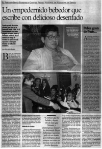 Un empedernido bebedor que escribe con delicioso desenfado