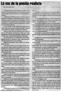 La voz de la poesía realista