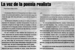 La voz de la poesía realista