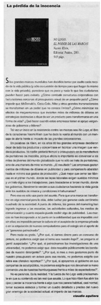 La pérdida de la inocencia