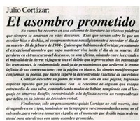 El asombro prometido