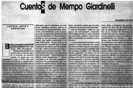 Cuentos de Mempo Giardinelli