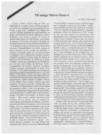 Mi amigo Marco Denevi