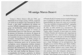 Mi amigo Marco Denevi