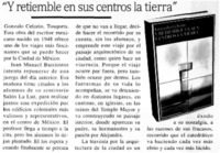 "Y retiemble en sus centros la tierra".