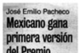 Mexicano gana primera versión del Premio José Donoso.