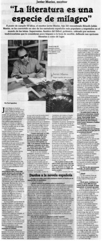 La literatura es una especie de milagro"