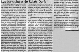 Las borracheras de Rubén Darío