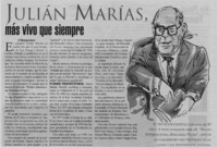 Julián Marías más vivo que siempre