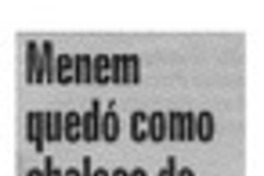 Menem quedó como chaleco de mono con libraco de Olga Wornat